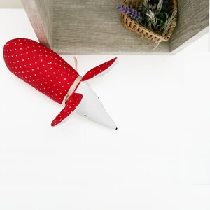 red decor, lavender sachet, gift for her, image 4