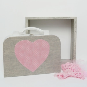 Wooden box for doll clothes and accessories