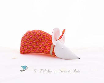 Organic lavender sachet, orange and rose mouse