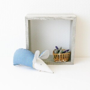 mens gift, blue gingham, scented gift for him image 2