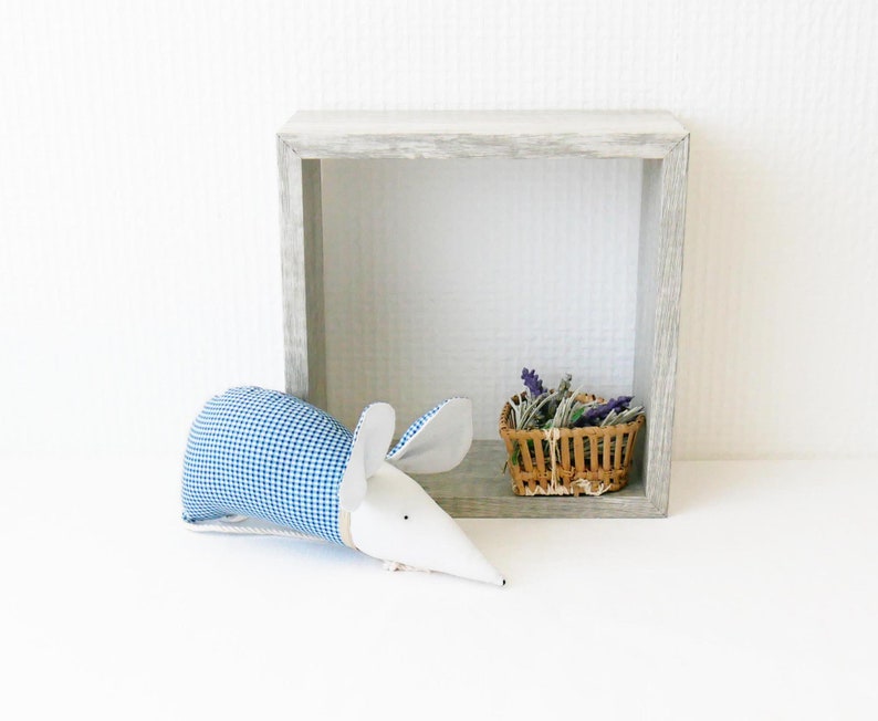 mens gift, blue gingham, scented gift for him image 2