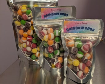 Freeze Dried Rainbow Orbs Candy