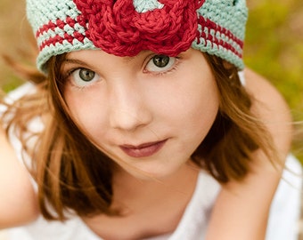 A Flower for Annabelle - Crochet Hat Pattern - Digitial Download