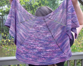 Masquerade Shawl Pattern - Pattern Only - Digital Download