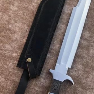 Custom Handmade Carbon Steel Blade Predator Knife | Hunting Knife Bowie Knife