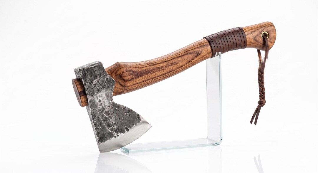 Handmade Forged Camping Axe | Premium Carbon Steel Hatchet | Rustic ...