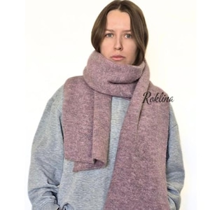 wool and mohair scarf