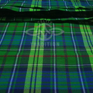 Tartan Fabric by the Yard 13oz Acrylic Wool Highland Tartan with 54” Width Plaid Tartans Available in 100 Pattern-Custom Weaving Available