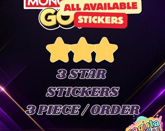 3-Sterne-Sticker – Album „Frohe Ernte“ – Monopoly_Go (3 Stück/Bestellung)