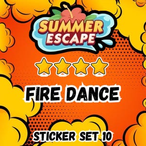 FIRE DANCE - Sticker 4 Star - Set 10 - M0n0p0ly_GO