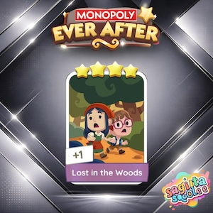 Lost in the Woods - 4 Star Stickers Set 20 - Ever After Album - Monopoly_Go