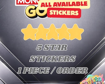 1 piece / order - 5 Star Stickers - The_Sims Album - Monopoly_Go