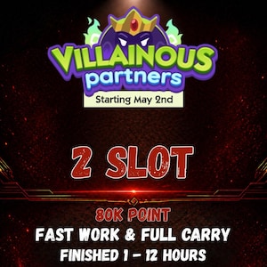 2 SLOT - Monopoly_Go - Villainous Partners - Full Carry 80k point
