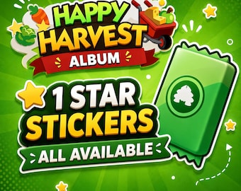 Adesivi a 1 stella - Album Happy Harvest - Monopoly_Go