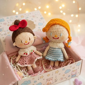 Mönster för virkad docka med klädstil (PDF) / cure amigurumi