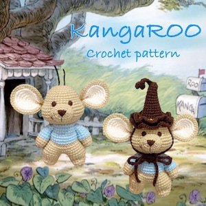 Kangaroo amigurumi/ easy to follow crochet pattern