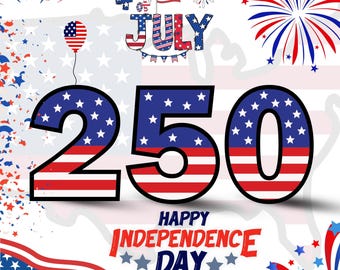 Happy Fourth of July - Festive Digital Clipart with Stars & Banners Download