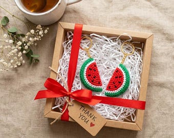 Watermelon Amigurumi Crochet Pattern | Instant Download PDF | Tiny Fruit Toys