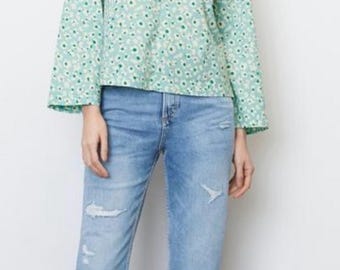 Marc O’Polo Women’s Blouse – Size S – 100% Cotton – Beautiful Print – New