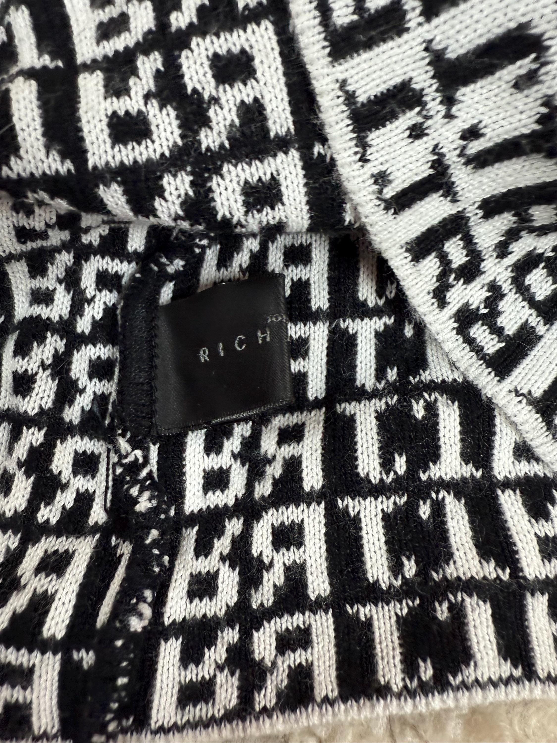 Richmond Viscose Beanie: Black and White Hat - Etsy