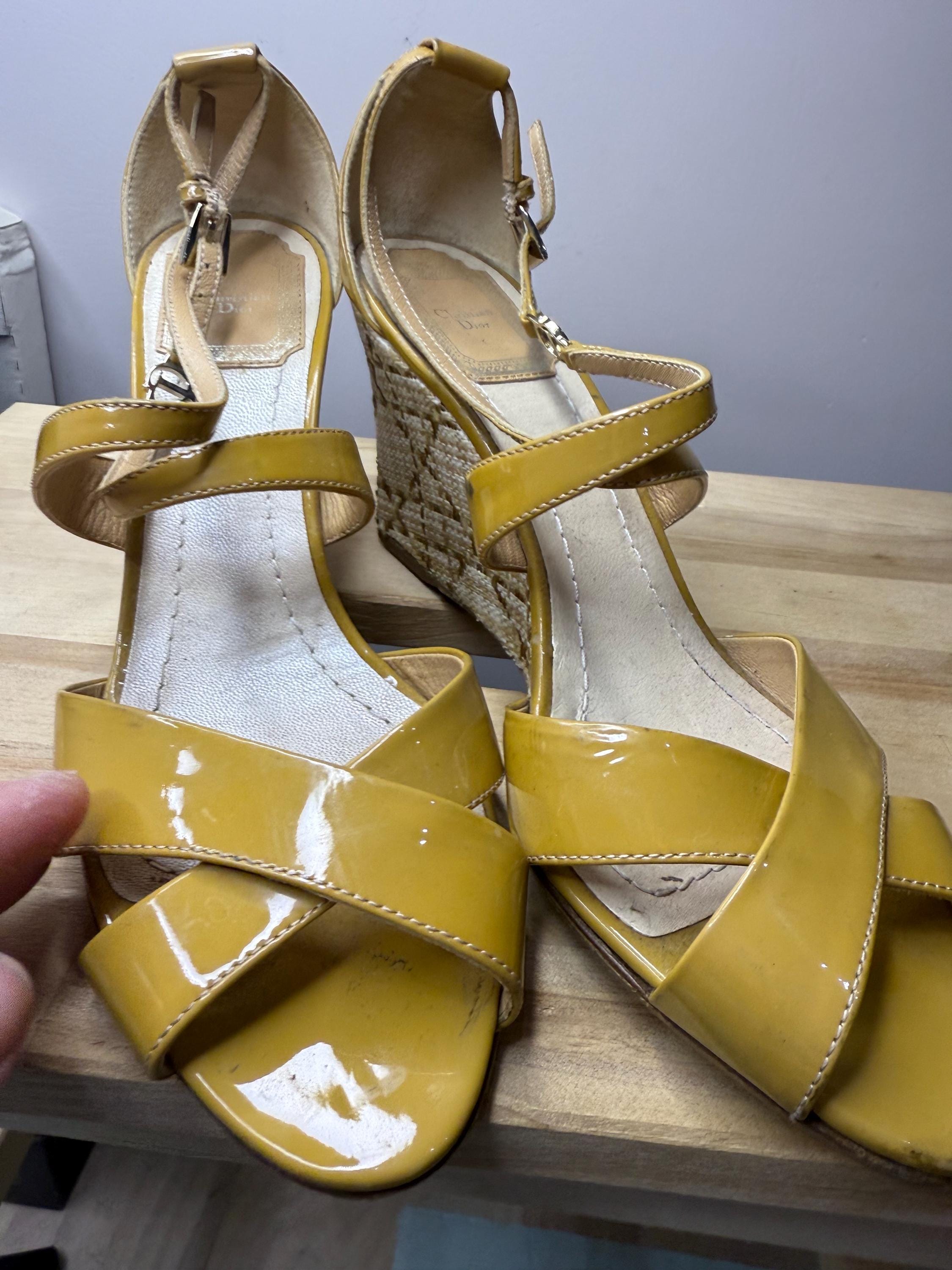 【希少】Diorトロッターミュールサンダル ベージュ ヴィンテージディオール Vintage Dior Sandals - Etsy