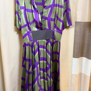 Vintage Versace couture dress  silk dress