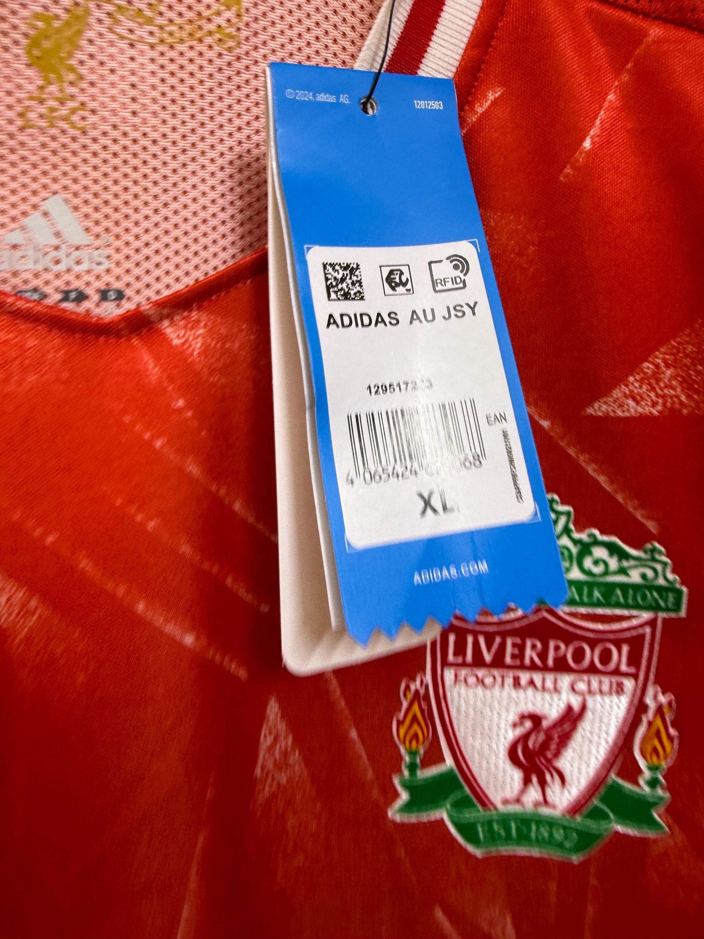 00s　liverpool adidas　　ナイロン　セットアップ 90s adidas ナイロンセットアップ グレー×レッド サイドライン