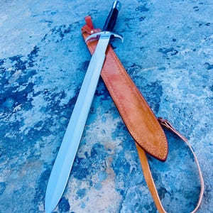 Handmade Carbon Steel Medieval Viking Sword: Collectible Knight Replica