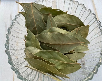 BAY LEAF, Organic, 1/2 oz, Laurus nobilis, Dried Herb, Witch, Wiccan, Pagan, Hoodoo, Spells, Root Worker, Folk Magick