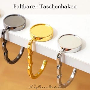 Taschenhaken faltbar – Handtaschenhalter Tisch – Hochwertig & kompakt – Geschenk für Frauen