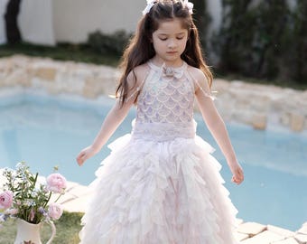 Pastel Fairy Dreamy dress, Mermaid Toddler Dress, Birthday Dress, Princess Dress, Girls Fancy Dress Up, Gift for Girls