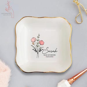 Personalized Maid of Honor Gifts, Maid of Honor Proposal, Ring Dish, Will You Be My Maid of Honor, Matron of Honor, Wedding Gift Bridesmaid