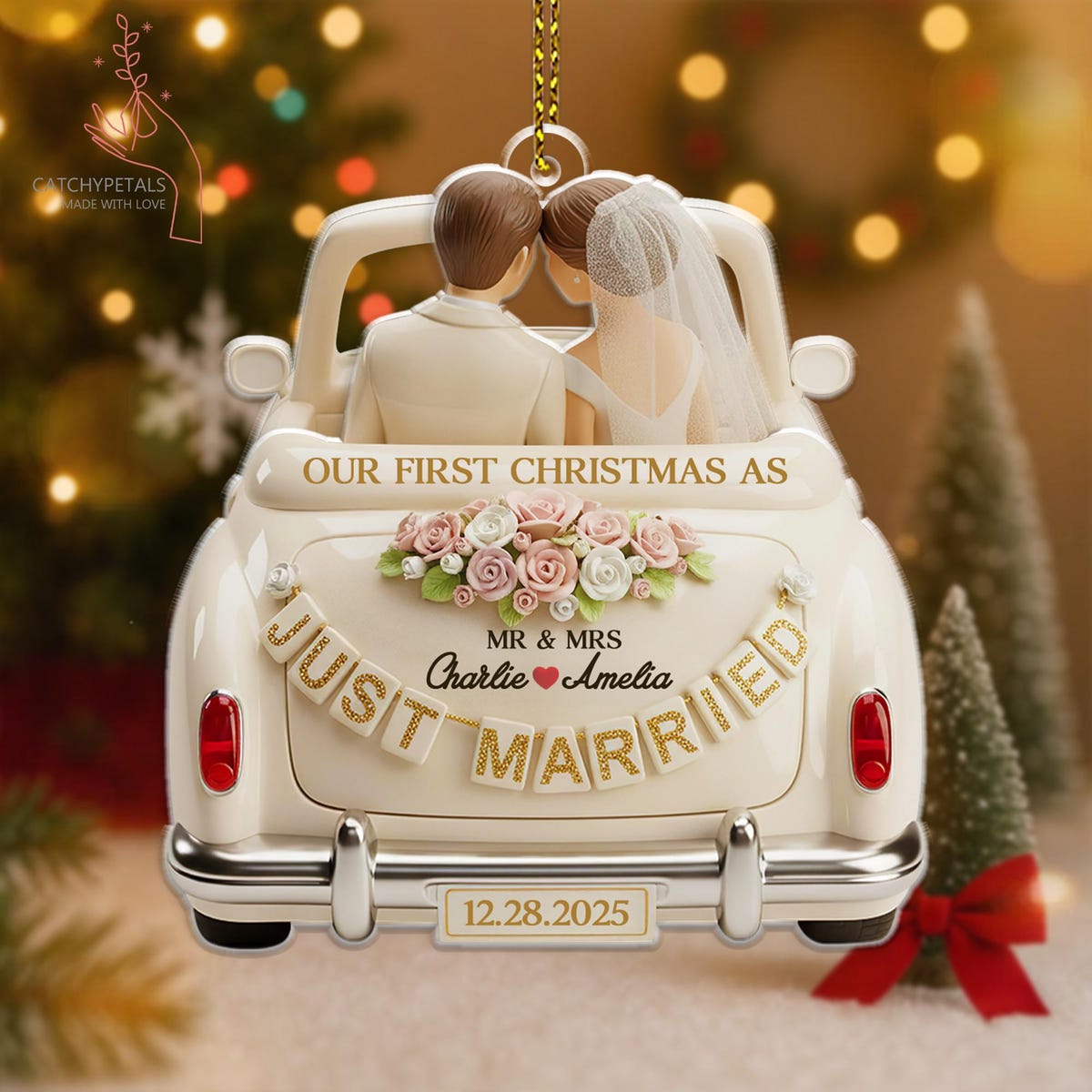 Personalized Our First Christmas Married Ornament, Wedding Christmas Gift 2025, Our 1st Christmas Mr & Mrs Ornament, Marriage Gift, Married - Etsy