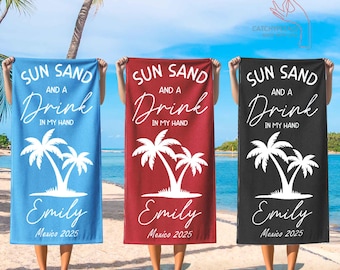 Group Trip 2026 Beach Towels,Summer Vacation Beach Towel,Beach Family Friends Girl Besties Sisters Trip,Girl Weekend Gift,Bachelorette Gift