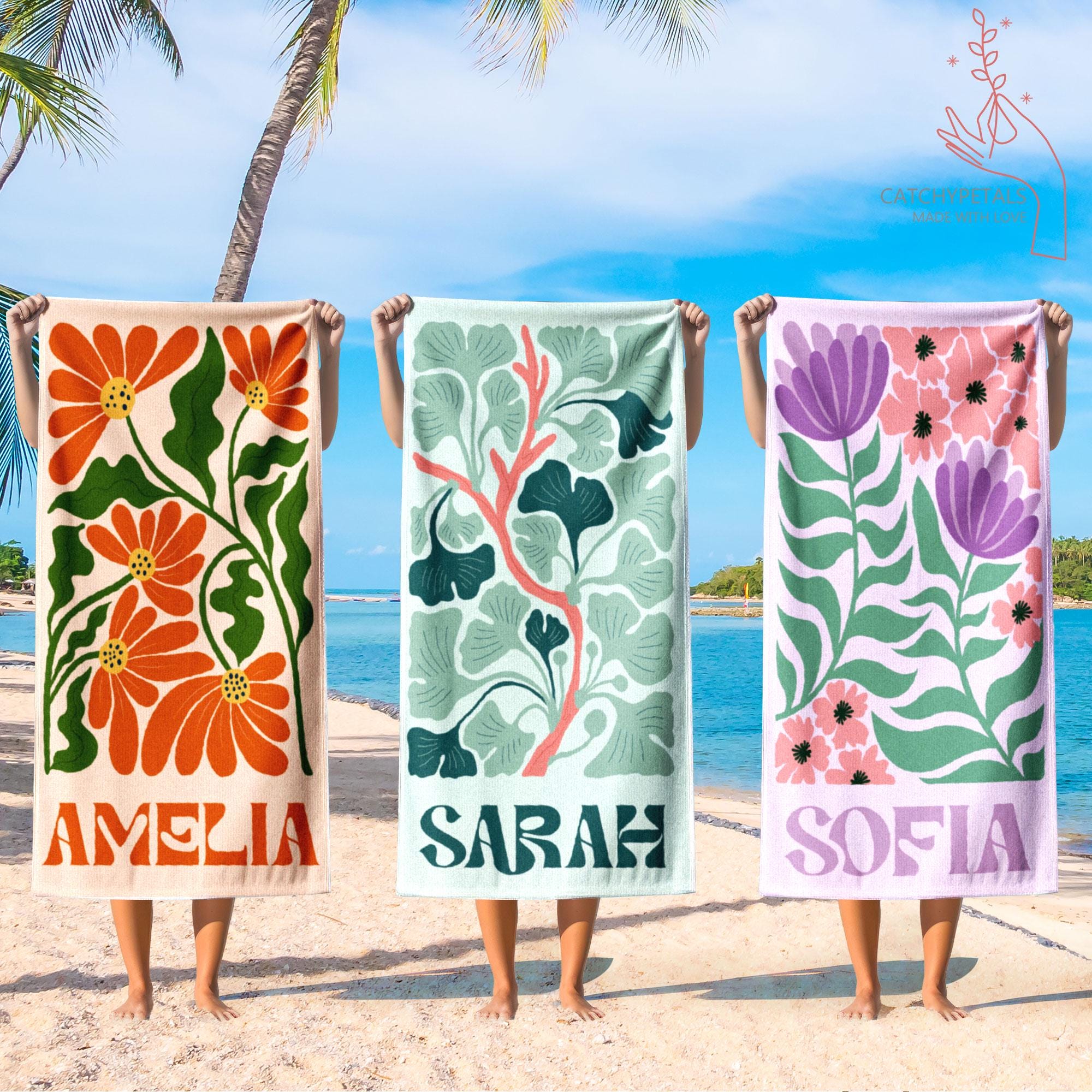 1960s Beach Towel - Etsy display picture 1