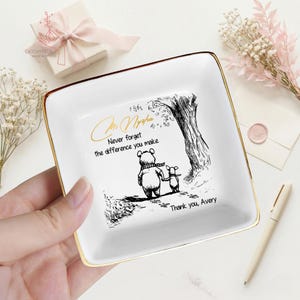 Teacher Appreciation Gift, Christmas Gift For Teacher, Teacher Gift, Thank You Gifts, Personalized Jewelry Dish, First Grade Teacher Gift