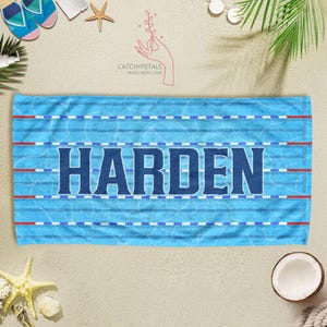 Personalized Swimming Towel, Custom Pool Towel, Gift for Swimmer, Swim Coach Gift, Swim Team, Custom Pool Towel, Swim Lesson Towel, Kid Gift