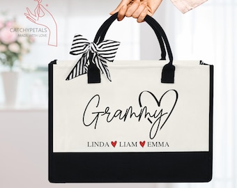 Grandma Tote Bag Gift for Grandma From Grandkids Personalized