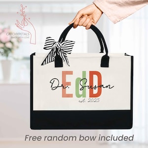 EdD Graduation Gift, Personalized EdD Tote Bag, Doctorate Graduation, Ed.D Graduate Gift, Doctoral Gift, Custom Doctor of Education Graduate