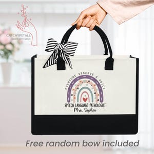 Speech Therapist Tote Bag, SLP Tote Bag, Speech Therapy Gifts, Gift For Therapist, Speech Language Pathologist, SLP Graduation Gifts,SLP Bag