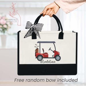 Sac voiturette de golf personnalisé, Cadeaux golf pour femme, Idées cadeaux golf, Sac voiturette de golf personnalisé, Sac fourre-tout de golf, Bracelet de golf, Cadeau pour amateur de golf