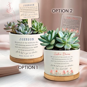Be Proud of the Work You Do, Farewell Plant Pot, Thank You Gift, New Job Gift, Coworker Gift,Thank You Gift,Employee Appreciation,Team Gifts