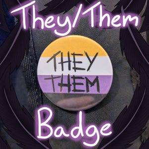sie / sie : nicht-binäres Flaggenpronomen-Abzeichen