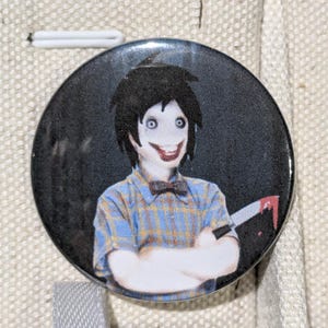 Young Sheldon The Killer: Creepypasta parody Badge