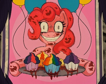 Cupcakes Creepypasta Art Print