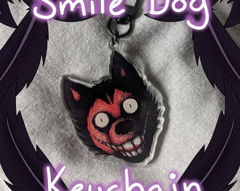 Smile Dog Keychain