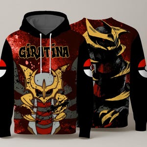 Giratina Hoodie, Anime Graphic Hoodie, Giratina Sweatshirt, Cute Kawaii Pullover, Unisex Crewneck, Gift for Anime Fans