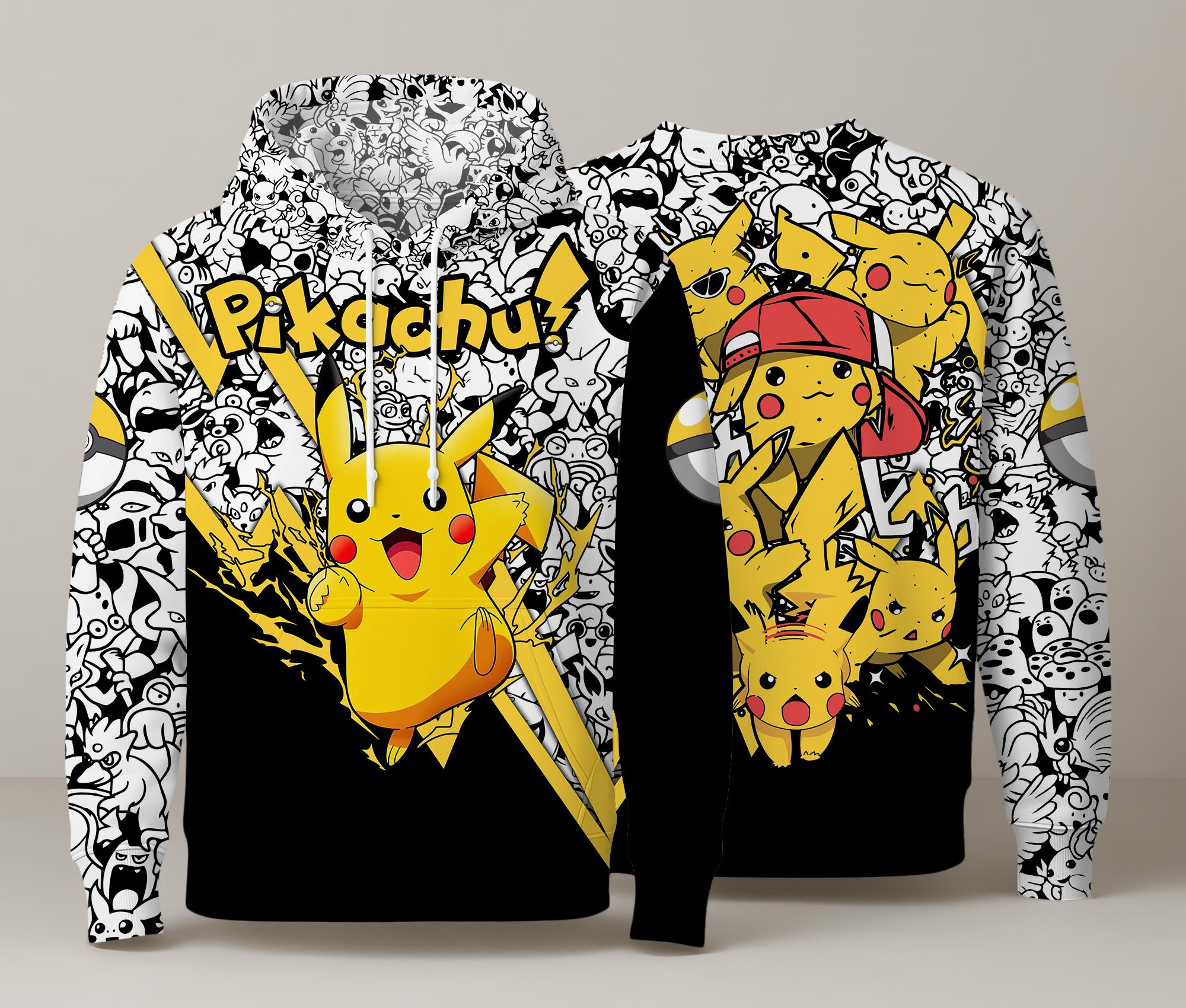 Pikachu Hoodie Embroidery UK