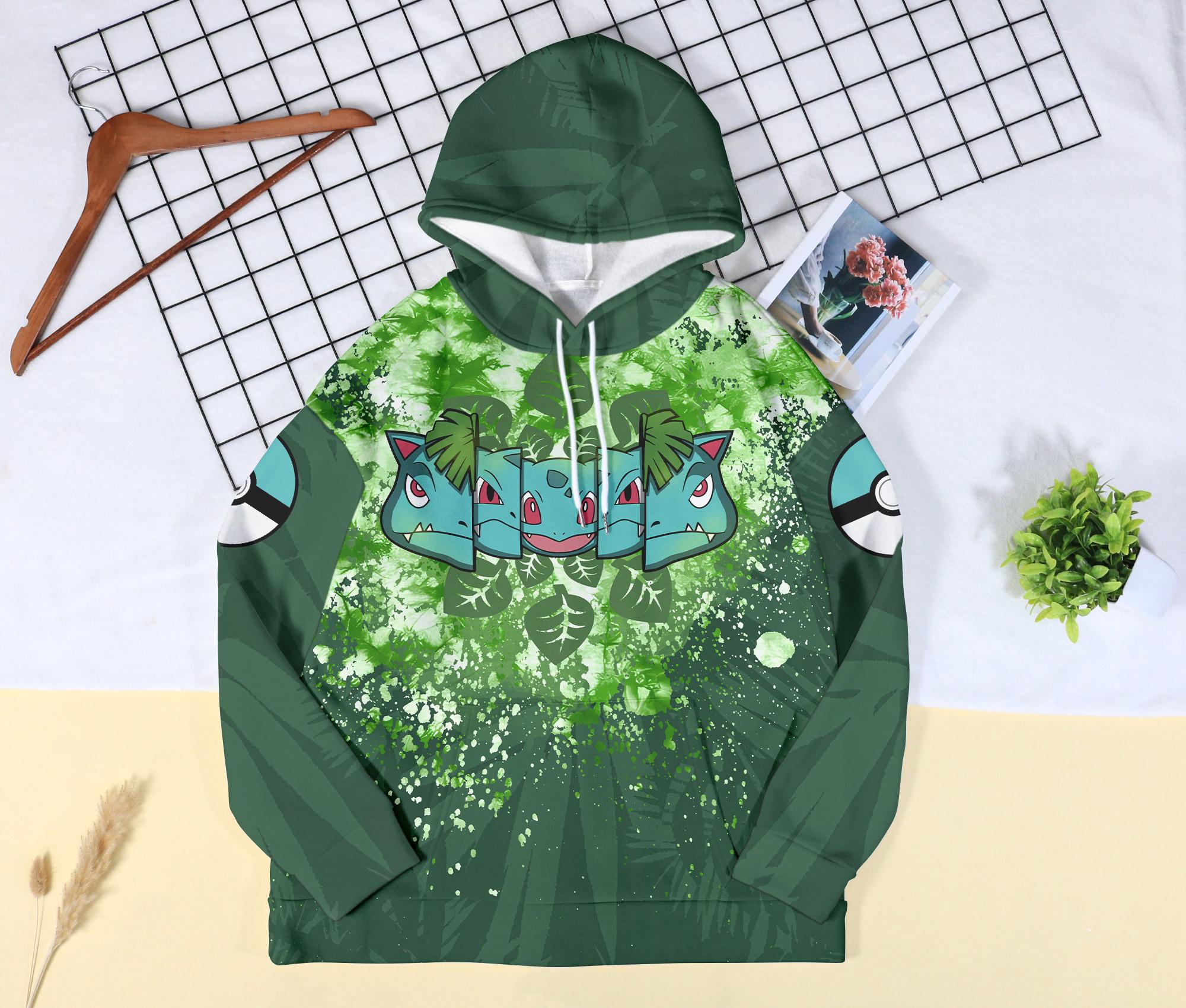 Discover Bulbasaur Venusaur 3D Hoodie, Cute Grass-Type hoodie