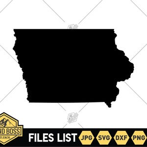 Iowa States Shape SVG Files | Iowa Map Clip Art | Iowa Cut Files | United States of America Vector Files | Iowa Vector | Iowa Svg | Iowa Png